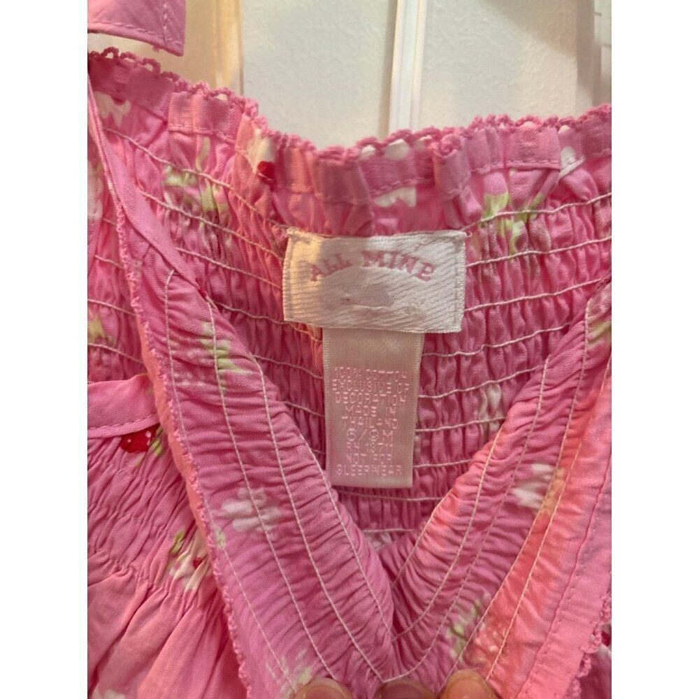Y2K all mine strawberry print tank capris 6/9M - Picture 4 of 7